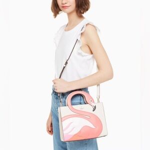 New Kate Spade By The Pool Flamingo Original Bag